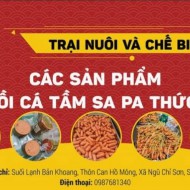Cá tầm Sa Pa chế biến